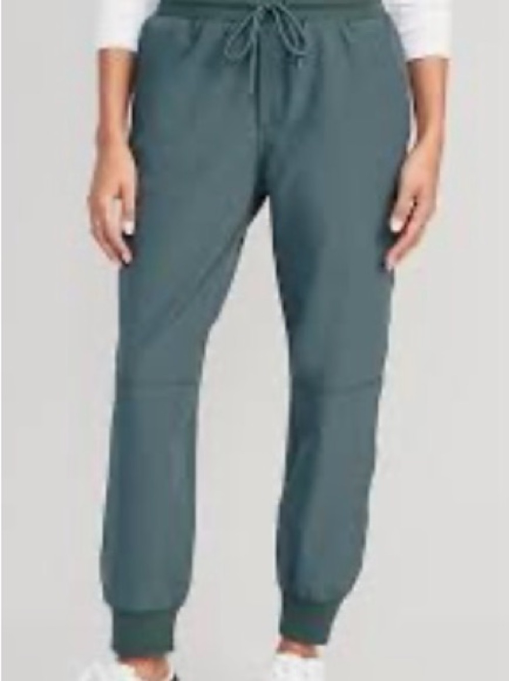 Old Navy L Stretchtech High Waisted Water Repellant Teal Drawstring Joggers
